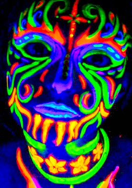 UV  Neon Glow Party face