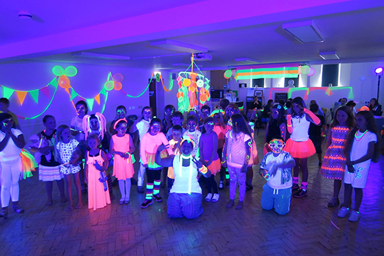 Kids UV Neon Glow Party Venue